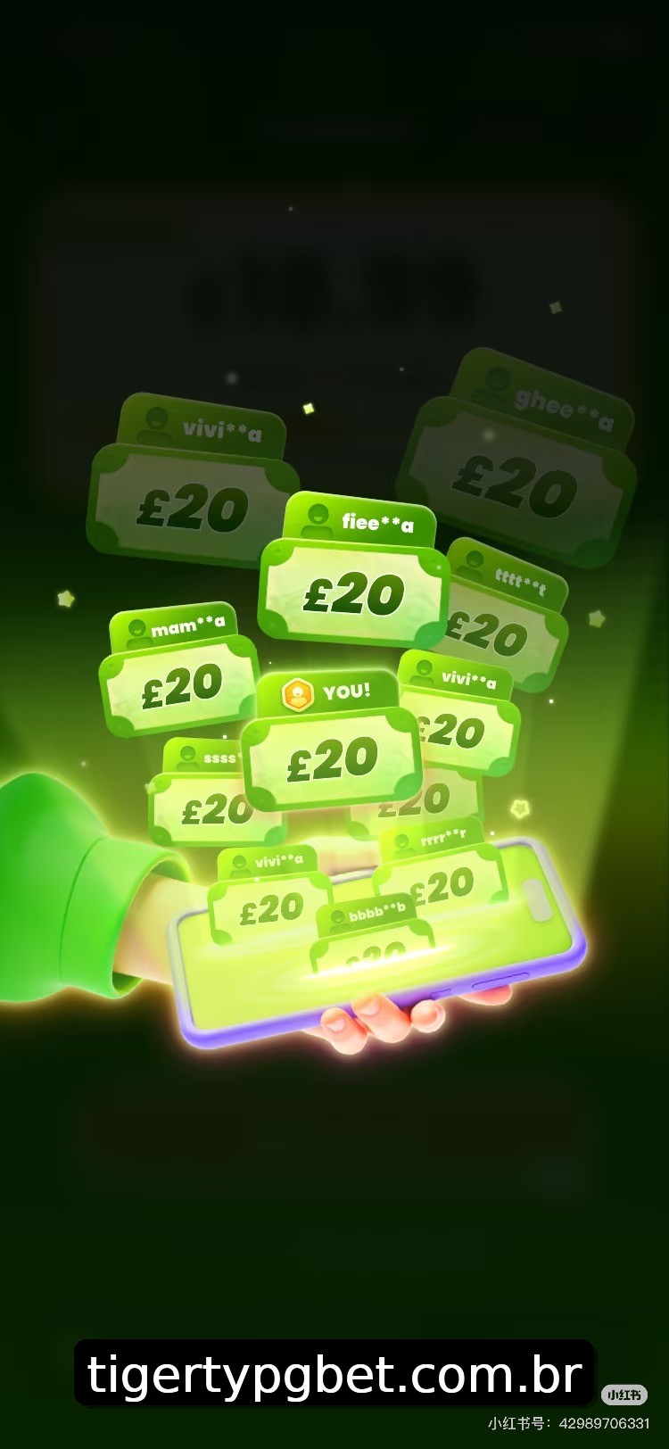 Interface do App tigertypg